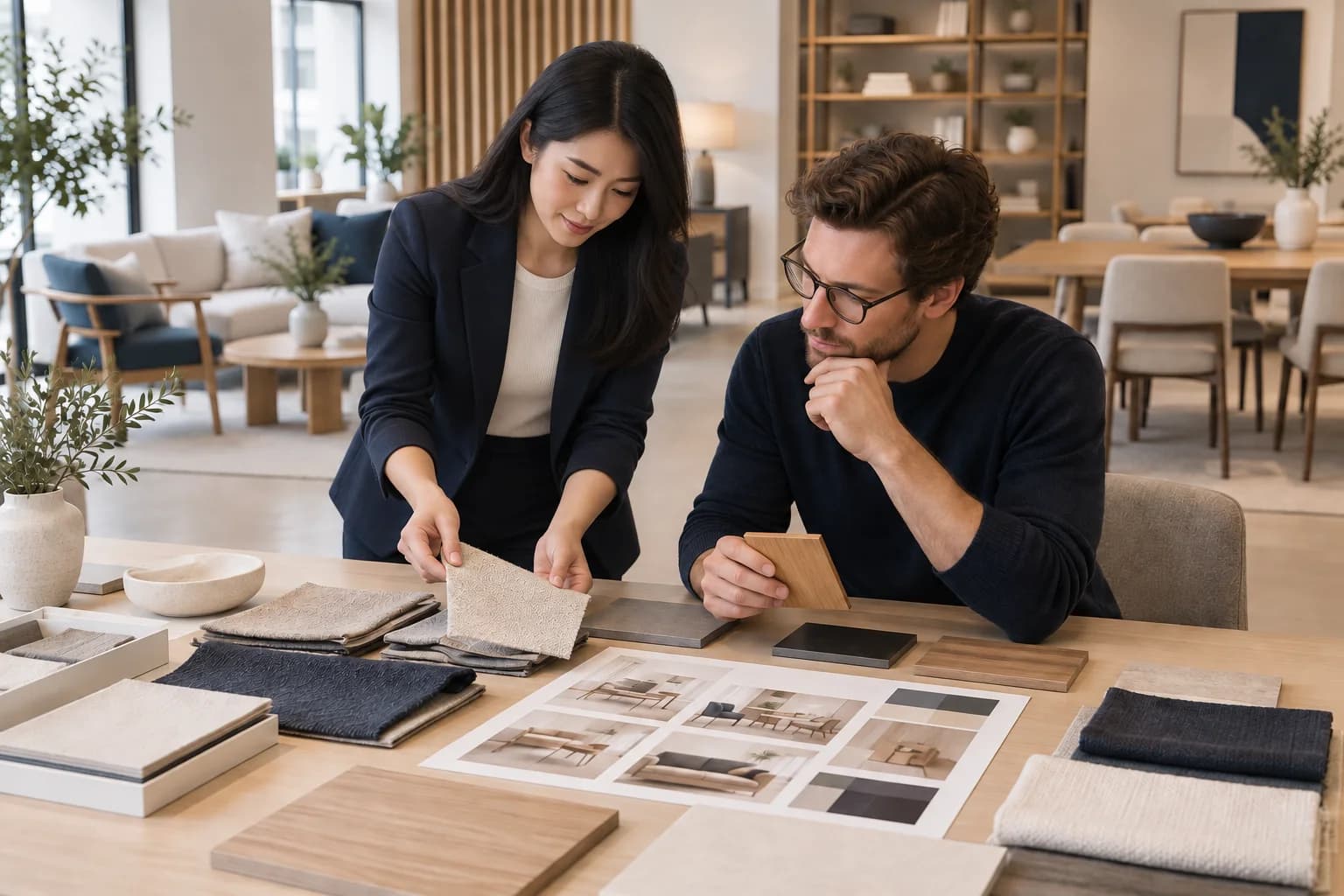 Collaborative furniture and fabric selection